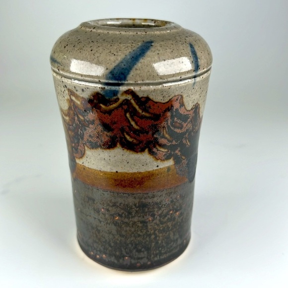 John Glick Plum Tree Pottery Vase - Picture 3 of 9